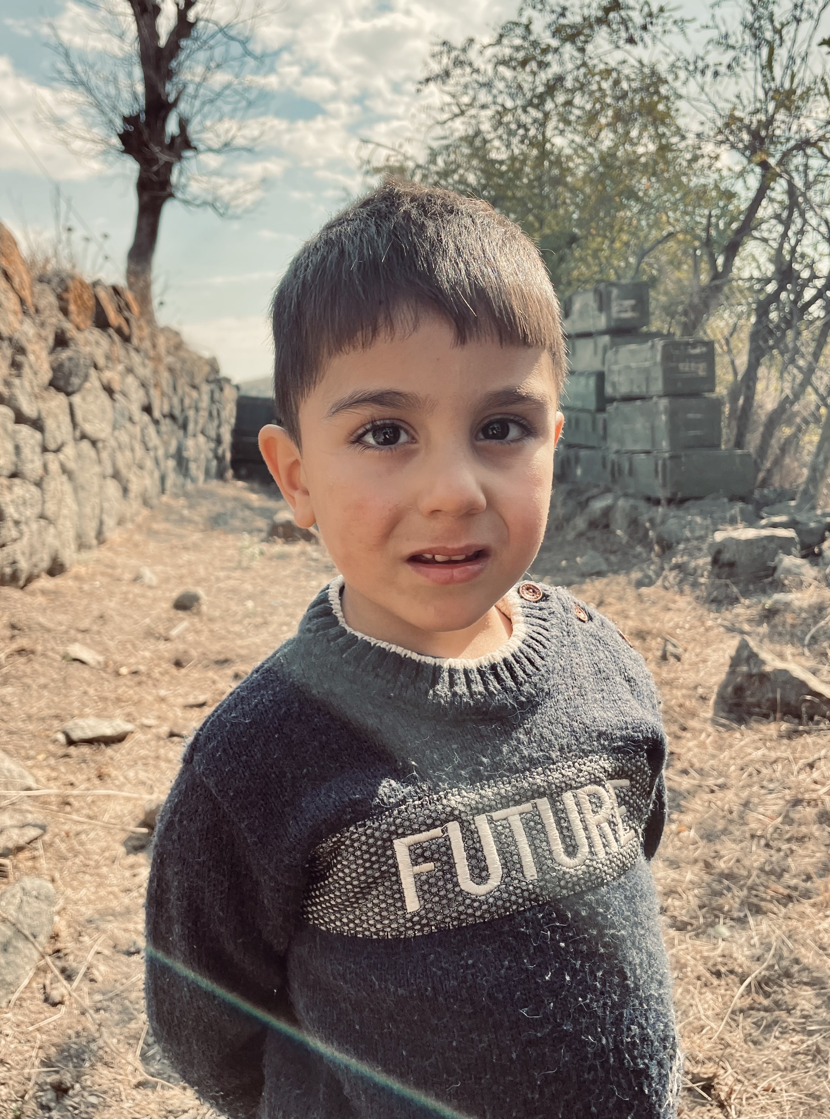 A child in Mushkapat